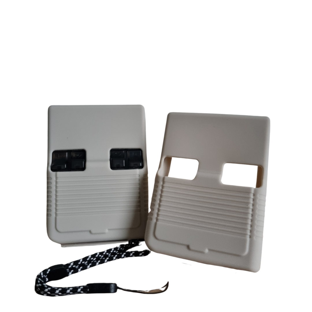 Rubber/Silicone Beschermhoes Wit - Miyoo Mini Plus - Anti-Val