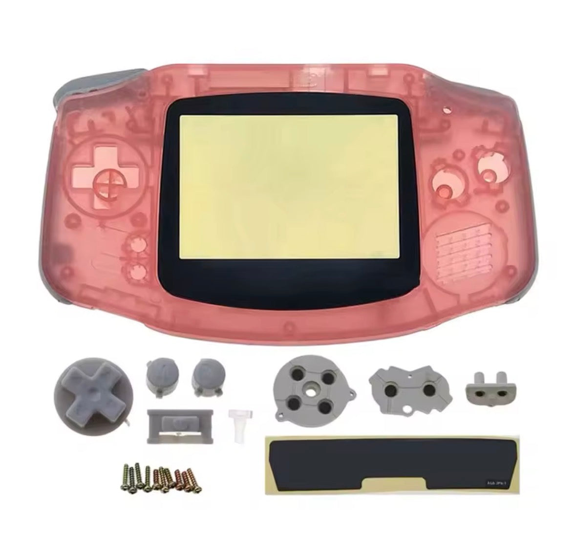 Game Boy Advance Body Shell Transparant Roze | Vervangende Behuizing voor GBA