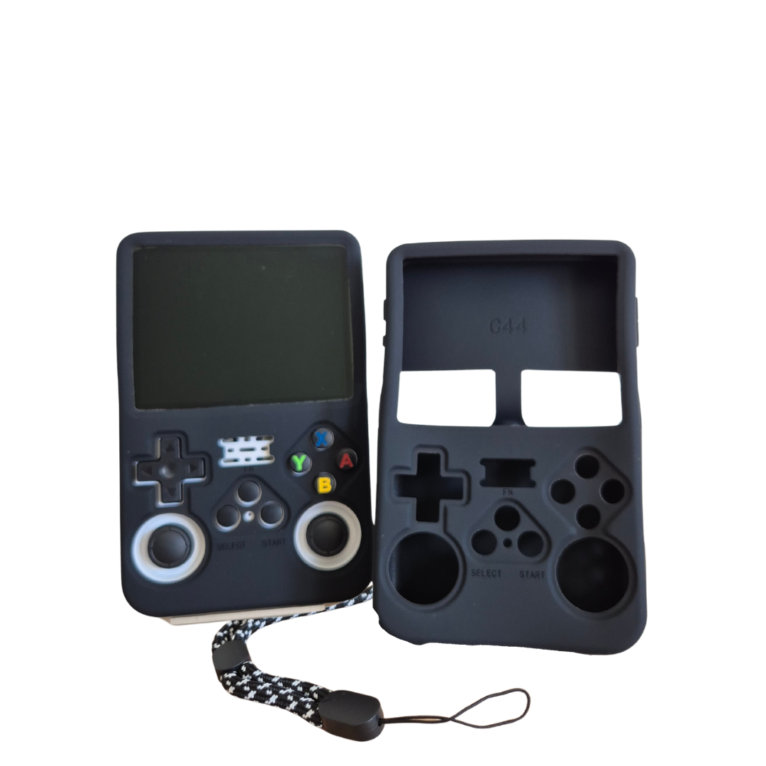 Rubber/Silicone Beschermhoes Zwart - R36S Handheld - Anti-Val