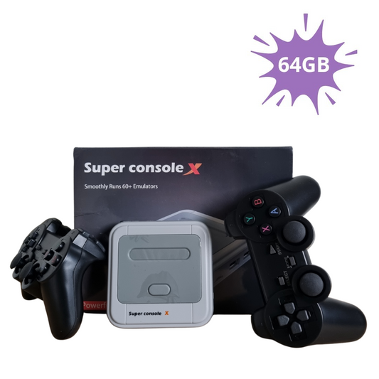 Super console X | 70.000 Games | Retro HDMI Tv Box 64GB | WIFI | Dubbele Draadloze Controllers | Videogames TV Console | Plug and Play