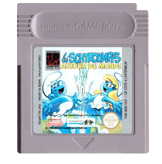 Les Schtroumpfs / Smurfs / Autour Du Monde - Nintendo GAME BOY