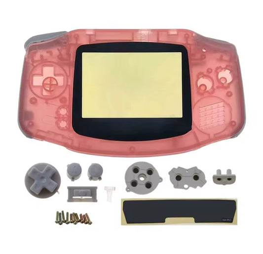 Game Boy Advance Body Shell Transparant Roze | Vervangende Behuizing voor GBA