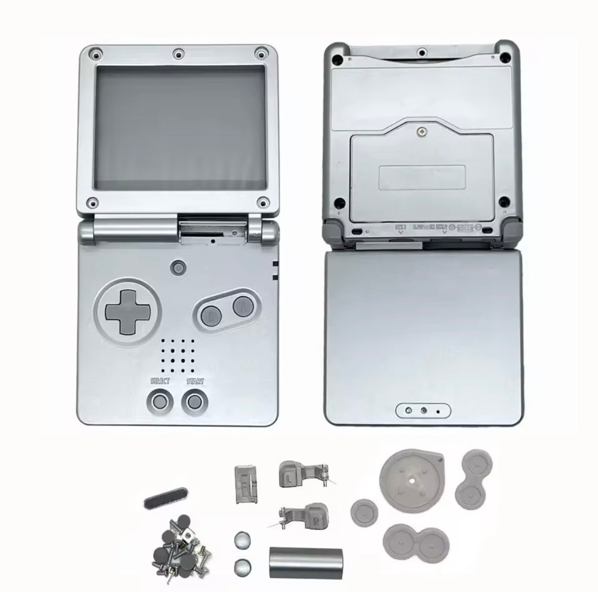 Game Boy Advance SP Body Shell Zilver | Vervangende Behuizing voor GBA SP
