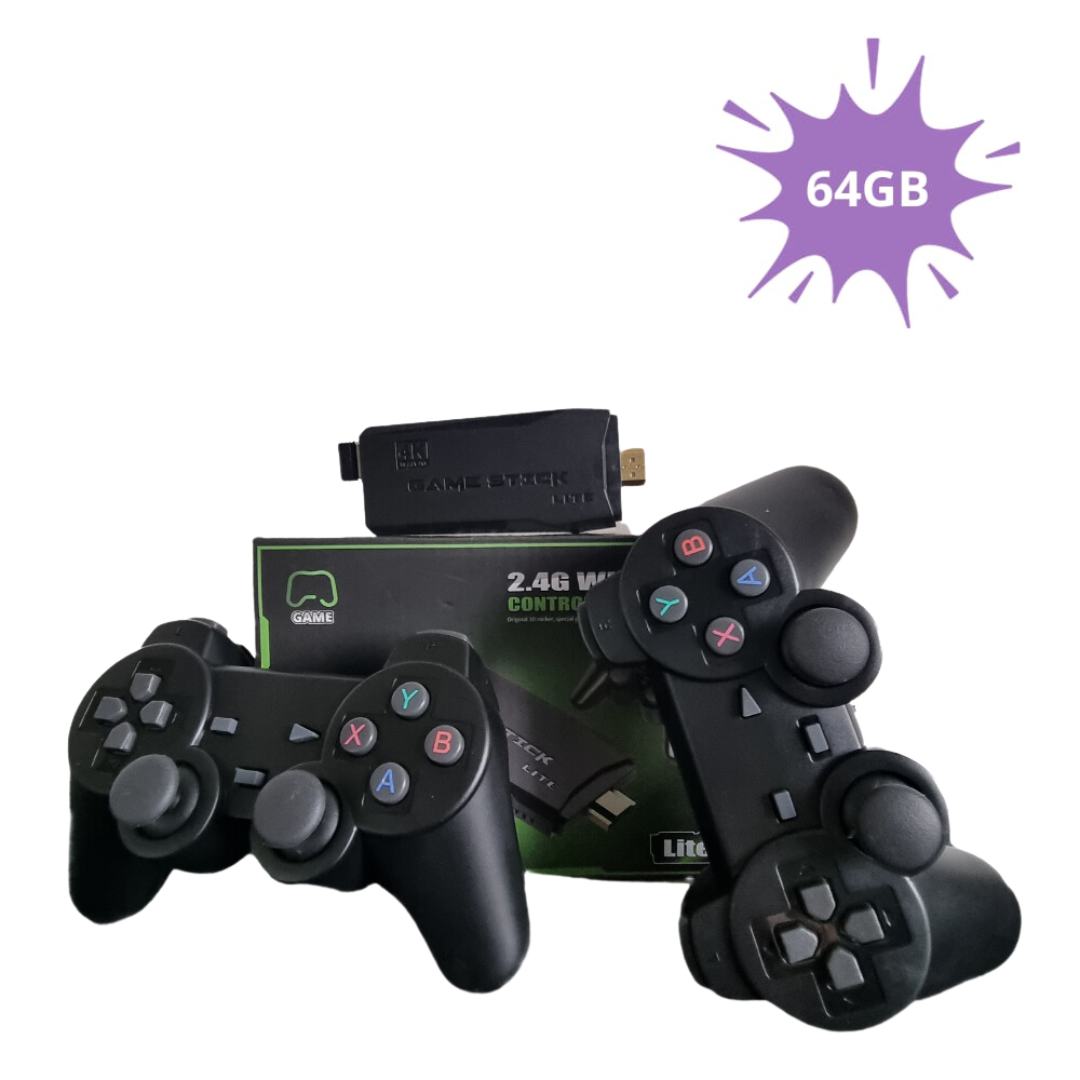 M8 Retro HDMI Game Stick | 10.000 Games | Dubbele Draadloze Controllers | Retro Videogames TV Console