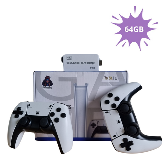 M15 Retro HDMI Game Stick 4K | 20.000 Games | Dubbele Draadloze Controllers | Retro Videogames TV Console