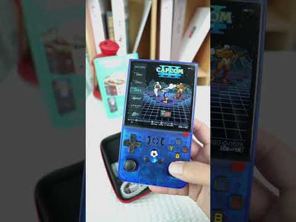 R36 Max 64GB Opslag | Retro Handheld Console | WIFI | Linux Systeem | Transparant Blauw