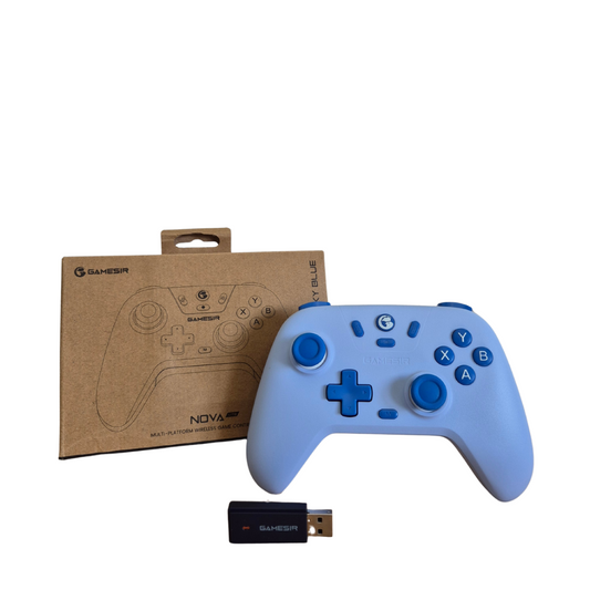 Gamesir T4 Nova Lite Blauw | Draadloze Bluetooth Game Controller | + Stofdichte Opbergkoffer | Geschikt voor: Android, iOS, PC, STEAM, Nintendo Switch