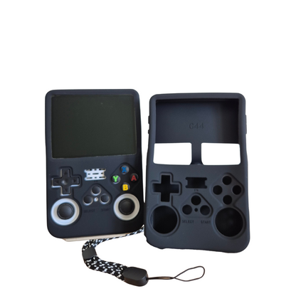 Rubber/Silicone Beschermhoes Zwart - R36S Handheld - Anti-Val
