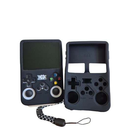 Rubber/Silicone Beschermhoes Zwart - R36S Handheld - Anti-Val