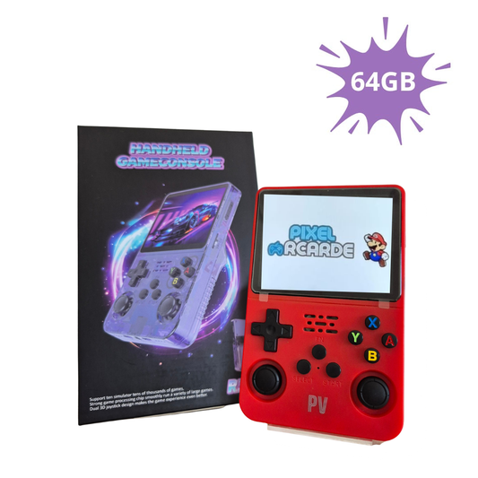 R36S 64GB Opslag | Retro Handheld Console | WIFI | Linux Systeem | Rood