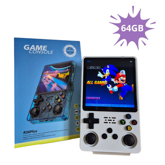 R36 Max 64GB Opslag | Retro Handheld Console | WIFI | Linux Systeem | Wit